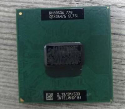 1pc Intel SL7SL... .Core 2. Duo Mobile 770 2.13GHz/2M/533 MHz. Socket. M CPU