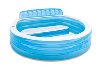 Intex Gartenpool Schwimm Center Family Lounge Pool Mit Sitzbank 229 X 218 X 79Cm
