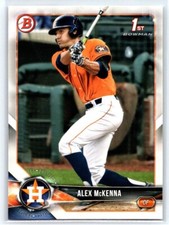 2018 Bowman Draft Alex McKenna Houston Astros #BD-99 Astros
