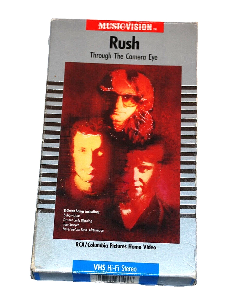 RUSH Through The Camera Eye Chronicles VHS Video Tapes 1985 MusicVision Set of 2 - Image 3 of 4