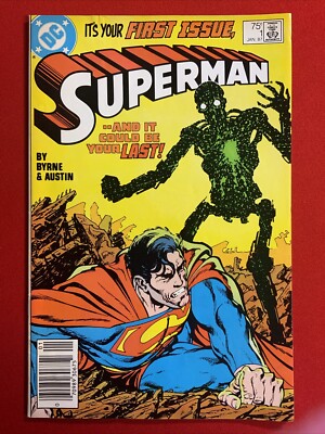 SUPERMAN DC COMICS #1 IT'S YOUR FIRST ISSUE 1987 Newsstand John Byrne