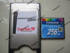 Transcend 256MB 80X Compact Flash ATA PC card PCMCIA Adapter JANOME Machines