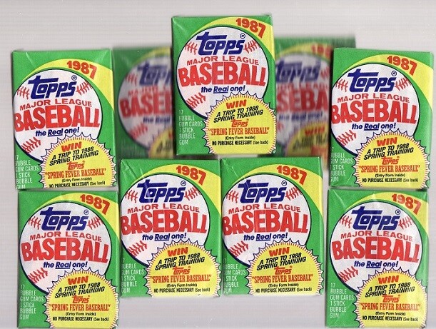 オビワン BOXまとめ売り 1987 TOPPS Baseball Wax Card Box 36 Packs UNOPENED FASC - BO