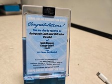 SP 2024 Topps Chrome Black SHOTA IMANAGA Redemption AUTO GOLD REFRACTOR /50 Cubs