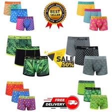 Mens Underwear Boxer Shorts Under Pants Cotton Trunk S, M, L, XL Pack 3,6,9,12