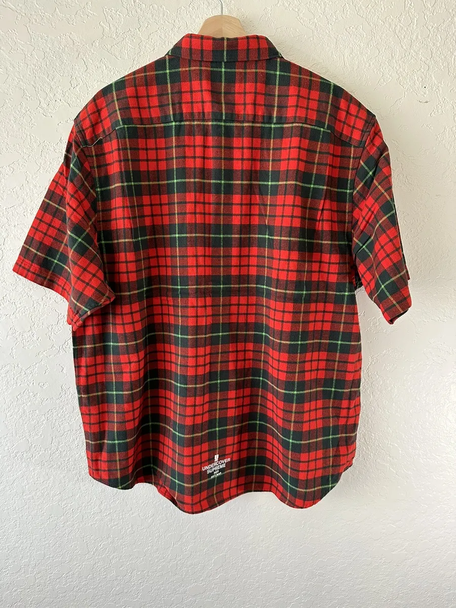 Supreme UNDERCOVER S/S Flannel Shirt Red Plaid Size Large ready to
