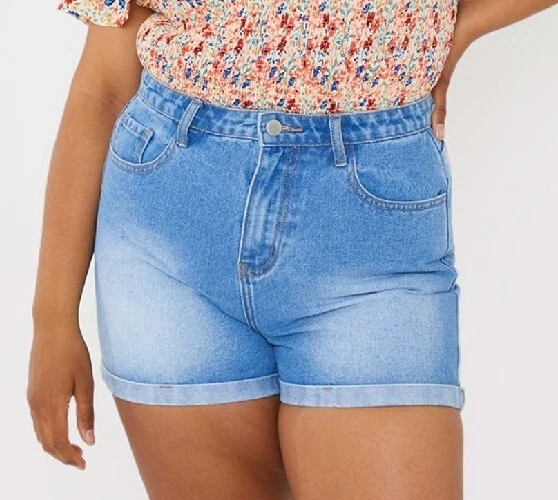 Size 18 denim shorts sale
