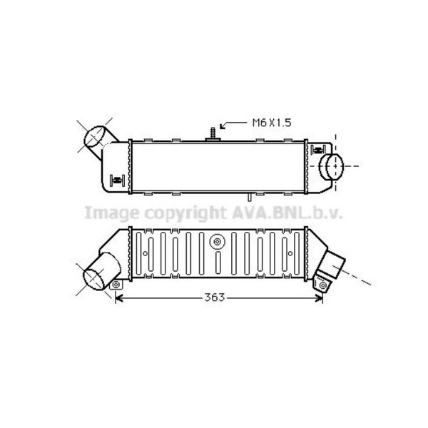 LadeluftküHler LuftgeküHlt Aluminium Passend FüR VW Caddy II Kombi 9K9B 9K9A 6K1-image