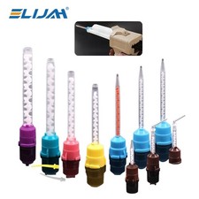 50pcs Dental Impression Material Silicone Rubber Crown Mixer Nozzle Mixing Tips