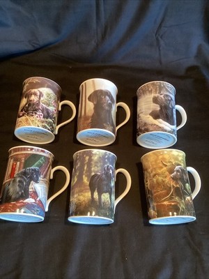 6er Set Danbury Mint Labrador Tassen von John Silver nie benutzt