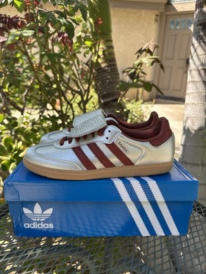 adidas Originals Samba LT W Silver Metallic Red Gum Women Casual Shoes  JH5707 | eBay
