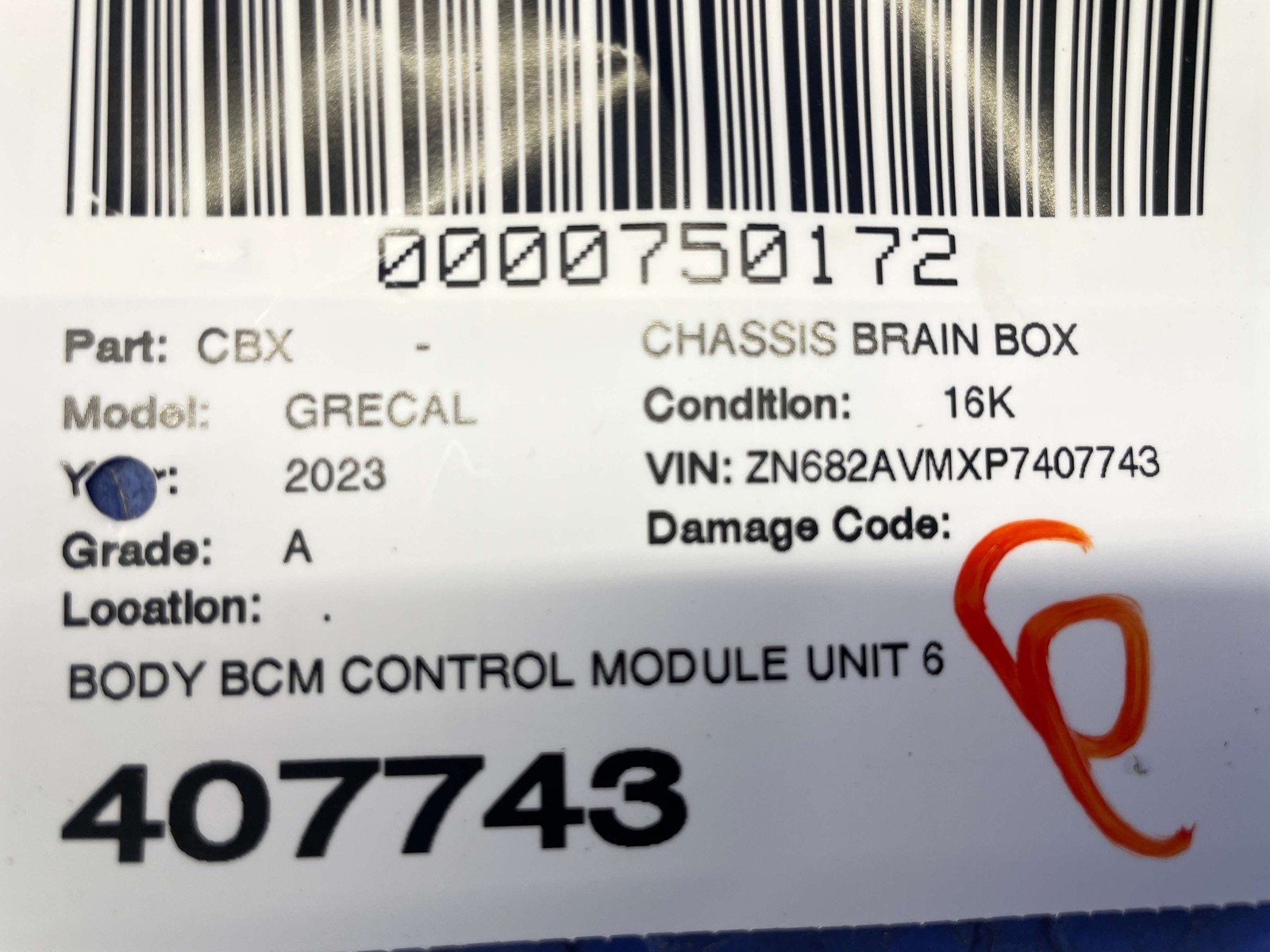 2023-2026 MASERATI GRECALE M182 OEM BODY BCM CONTROL MODULE UNIT 68528949AB