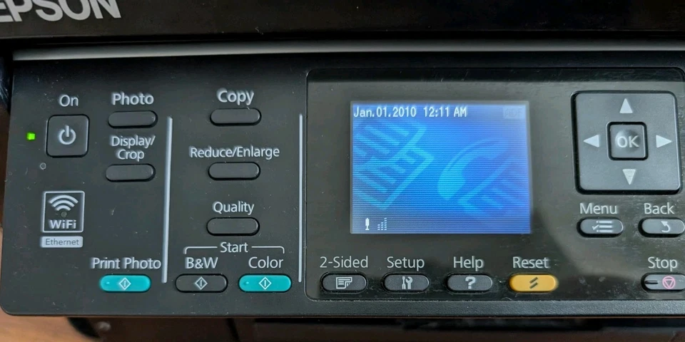 EPSON Workforce 635 All In One Printer Model C422A PARTS Only Prints Blank Page - Image 3 of 4