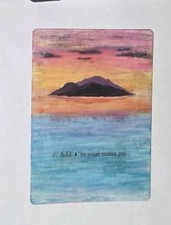 MTG -Fourth Edition - #179 Island (A) - ALTERED 