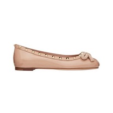 Valentino Garavani NIB Rockstud Patent Leather Ballerinas in Pink Size 39.5