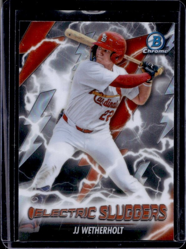 2026 Bowman JJ Wetherholt Electric Sluggers Chrome #ES-12 Cardinals
