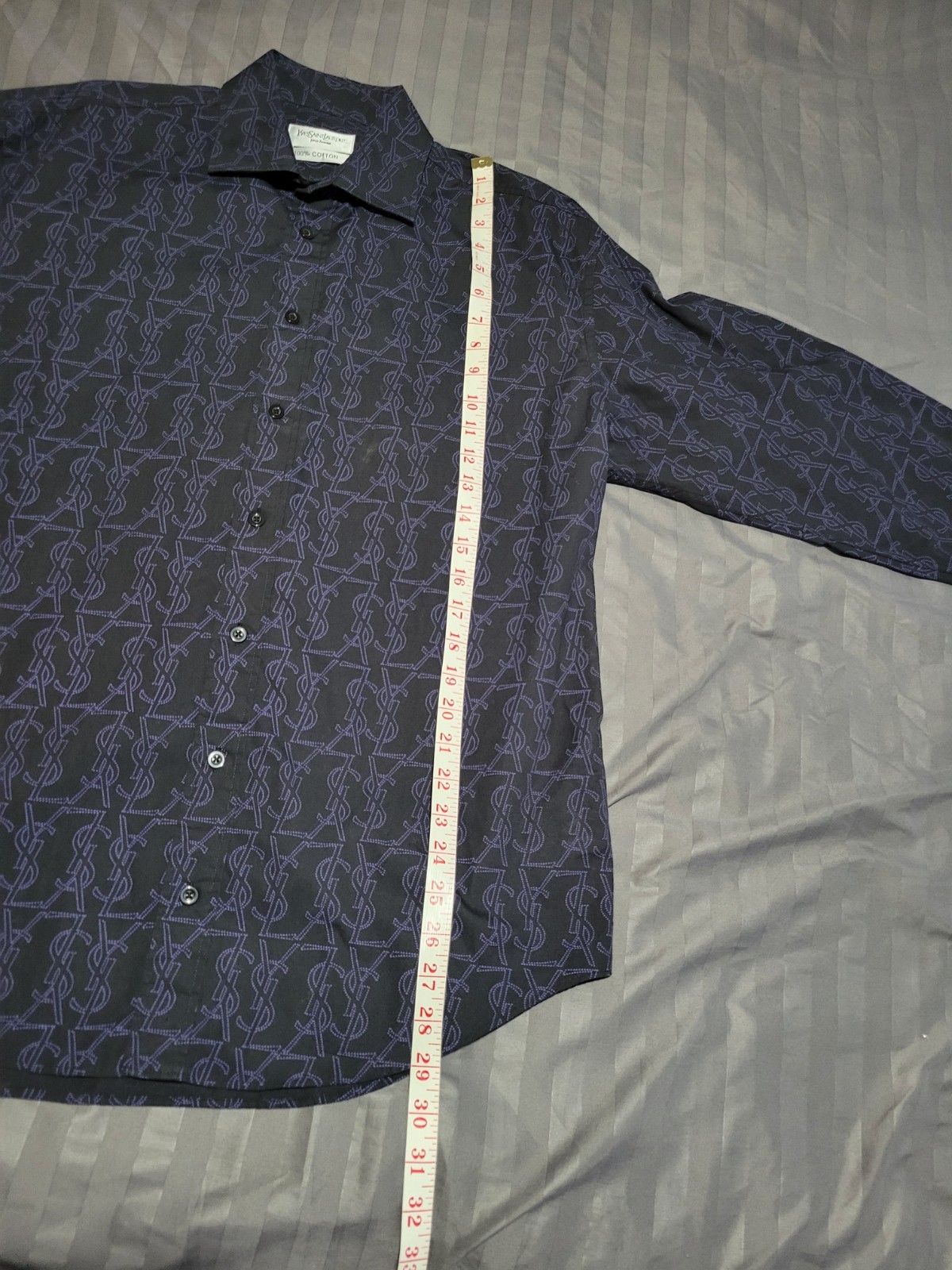 SAINT LAURENT Rara splendida camicia YSL taglia grande modello L camicia passante vedi foto Y2K anni 90