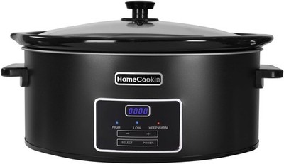 8qt Slow Cooker Programmable Kitchen Appliance Black