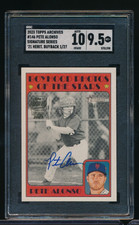 2023 Archives Signature 2021 Topps Heritage 146 Pete Alonso Auto 1/27 SGC 10 9.5