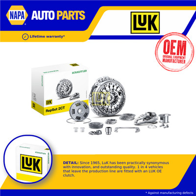 DSG Clutch Kit fits VW SCIROCCO Mk3 1.4 08 to 11 CMSB 2CT LuK 0AM141017AE New
