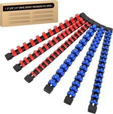 Socket Organizer Abs Socket Holder Set 14 38 12 Drive Socket Rail Holders