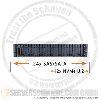 Dell PowerEdge R7515 2U Server 24x 2,5'' SFF 24x SAS/SATA 12x NVMe AMD EPYC Gen2