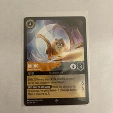 Disney Lorcana Rhino - Power Hamster 30/204 Reign of Jafar Regular