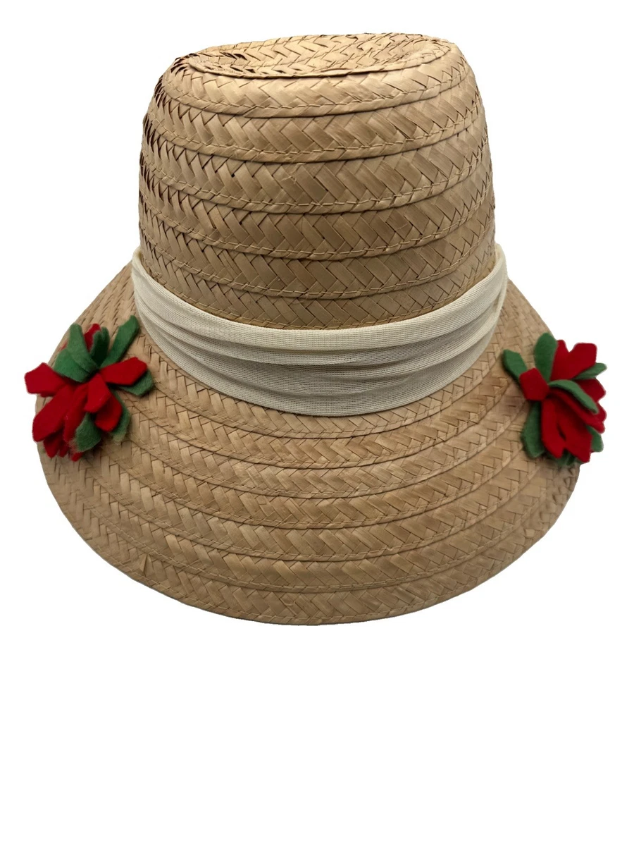 Rockabilly Straw Vintage Hats for Women for sale | eBay display picture 3