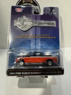 Motormax Harley-Davidson F-Series 2004 Ford F-350 Supercrew 1:64 Orange/BLK VHTF