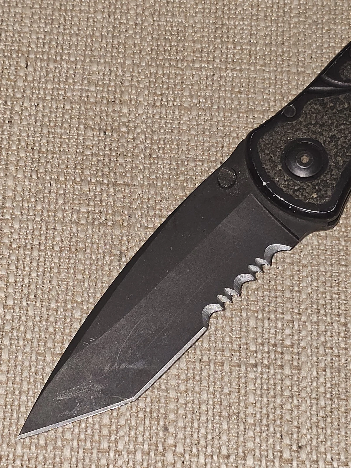 Kershaw Blur Tanto Partially Serrated Knife