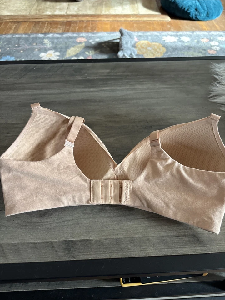 Sujetador TOMMY JOHN Cool Algodón Inalámbrico Ligeramente Forrado Convertible Desnudo 32D Usado en Excelente Condición Foto 3 de 4