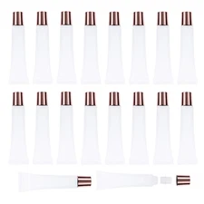 50Pcs 15Ml Lip Gloss Squeeze Tubes, Rose Gold Lip Gloss Containers Empty, Refill