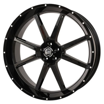 Out Front Rims Frontline 556 ATV/UTV Heavy Duty Wheel Gloss Black 20/6.5 4+2.5 ...