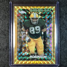 2024 Topps Chrome Football DAVE ROBINSON Base Gold Geometric 2/50 #76