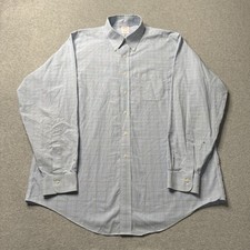 Brooks Brothers Shirt Mens 17 36 Blue Cotton The Original Polo Traditional Fit
