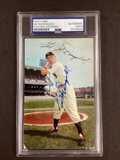 Gil McDougald Signed Lou Dormand 1953-55 Postcard Baseball Yankees Auto PSA/DNA