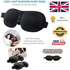 Eye Mask - 100% Light Blocking Sleep Mask for Travel - Comfortable Fit
