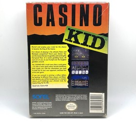 Casino Kid (Nintendo NES 1989) Authentic Tested Game + Original Box + Slipcover