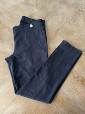 Tommy Hilfiger Navy Blue Pull On Pants Medium Waist 32  Inseam 28  Mid Rise Logo