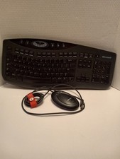 Microsoft Wireless Computer/Gaming/Keyboard/ Model 1066 Black X806598-003 TESTED
