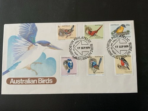 Australia 1979-80 #713-718,732-739,768 Birds - 4 FDCs