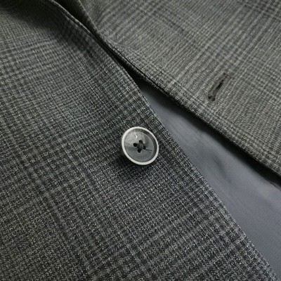 Joseph Abboud 42R / 44R Prince Of Wales Sport Coat Wool Side Vents