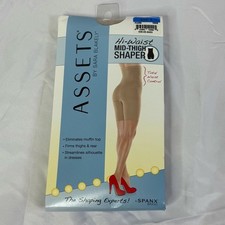 ASSETS by Spanx Nude Hi-Waist Mid-Thigh Shaper, Size 4, NWT