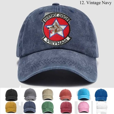 Customized Embroidered Hat Us Air Force Sentry Dogs Vietnam K-9, Trucker Hat