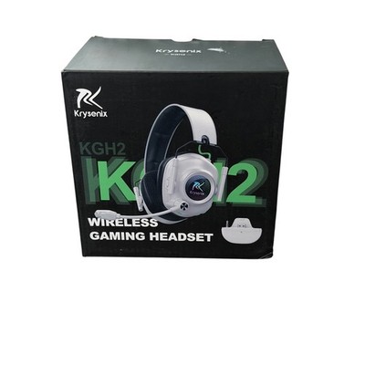 Krysenix KGH2 Wireless Gaming Headset 2.4G/Bluetooth Noise Canceling Mic White