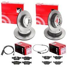 brembo BREMSSCHEIBEN + BELÄGE VORNE + HINTEN passend für BMW 3er E36 316/318