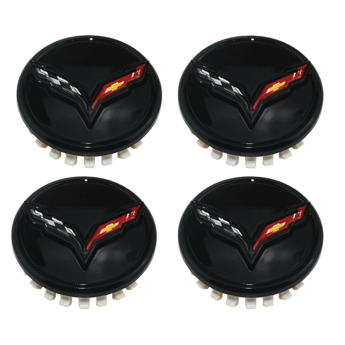 2014-2019 Chevrolet Corvette C7 Gloss Black Center Caps 85726411