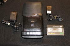 GE 3-5025A Portable Cassette Recorder with Microphone, Tape and AC Cord - Tested