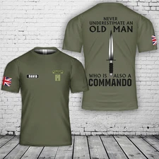 Custom Name Royal Navy Royal Marines Commandos 3D T-Shirt
