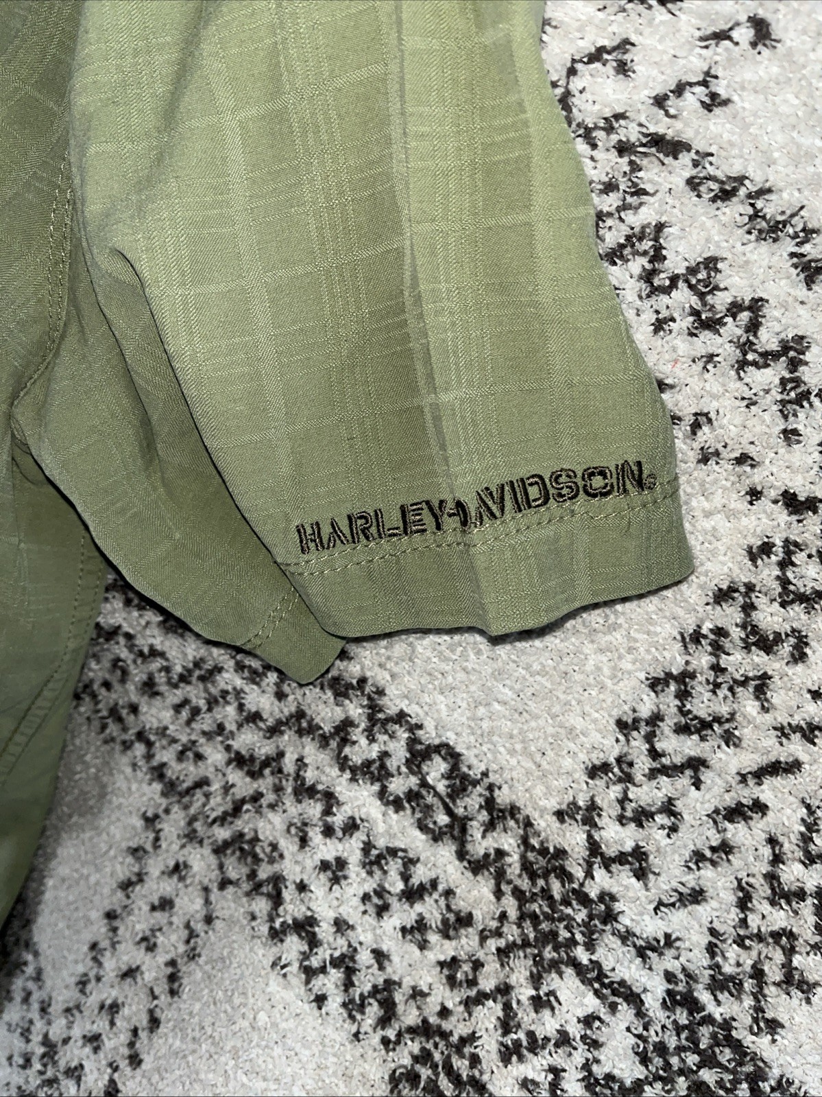 Harley-Davidson Performance Button-Down Short Sle… - image 3